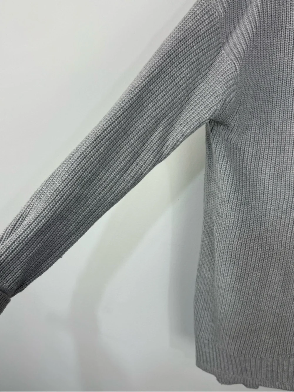 J.Crew Grey Gray Turtleneck Chunky Knit Sweater Winter Classic Everyday Basic